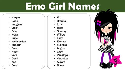 emo chick names